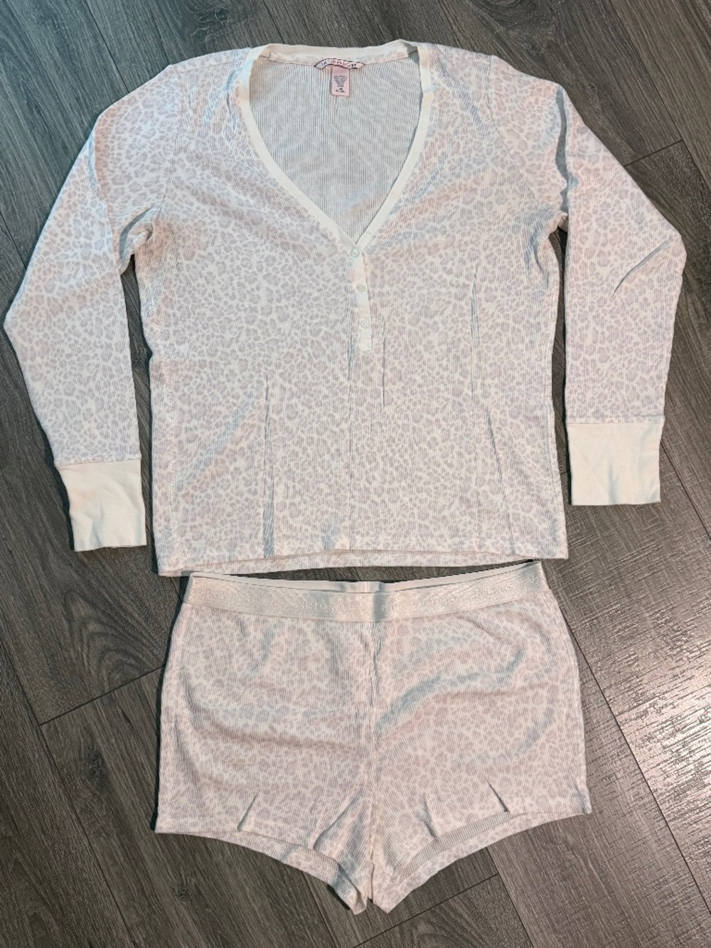 VS cheetah print pajama set